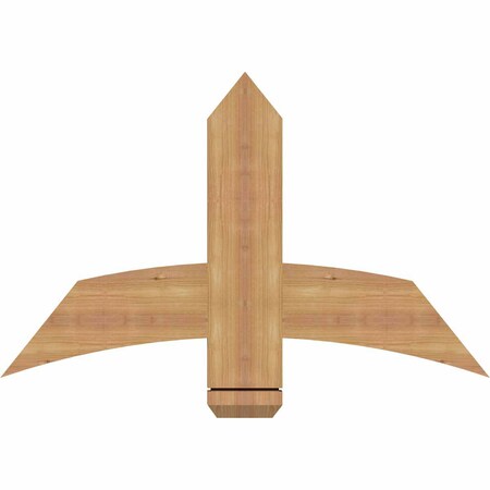 Ekena Millwork Bellingham Timber Gable Bracket, Western Red Cedar, 36"W x 23"H x 1 1/2"D x 5 1/2"F, 15/12 Pitch GBW036X23X0206BEL00SWR